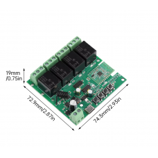 ECE OTOMASYON Ewelink 4 Kanal Kuru Kontak Role Kartı 7-32 Volt AC/DC