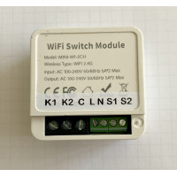 Tuya Wifi Mini Role 2 Anahtar girişi 2 Kuru Kontak Çıkışı
