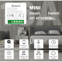 Tuya WiFi Mini Akıllı Anahtar 16A 1 Çıkış akıllı ev otomasyon modülü