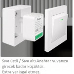 Tuya WiFi Mini Akıllı Anahtar 16A 1 Çıkış akıllı ev otomasyon modülü